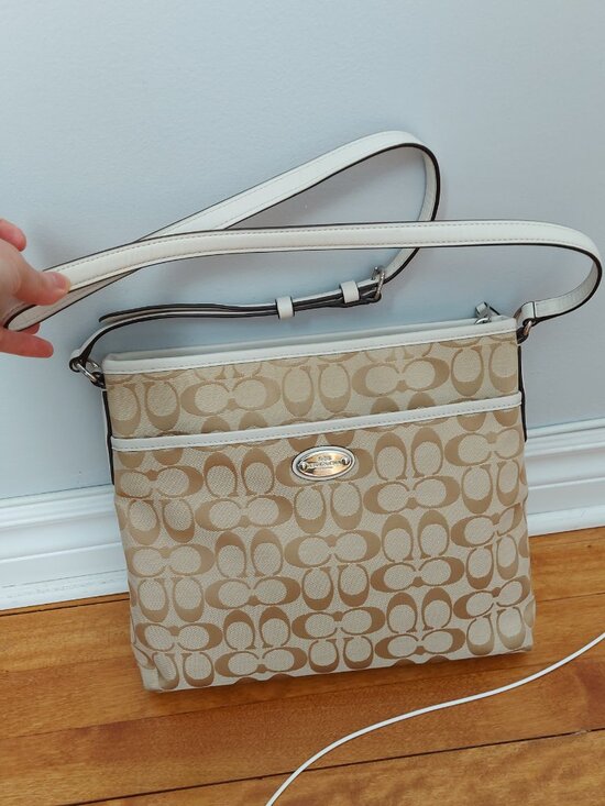 Coach Handbags - Coach F29210 Crossbody Beige Bag